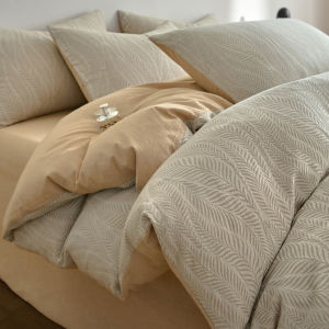 Suxuan | Luxurious Cotton Jacquard Double Layer Bedding Set 4pcs