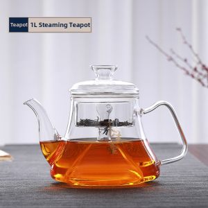 Steam Heat Resistant Glass Tea Kettle