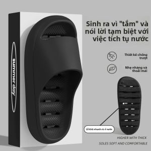 MONLEYTA | Dép đi trong nhà EVA chống trượt chống mùi cho nam đi trong nhà phòng tắm dép đi trong nhà thoáng khí thoáng nước nhanh khô đế dày