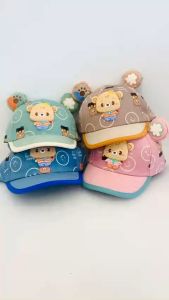 [ẢNH THẬT - VÀNH CỨNG] Mũ nón lưỡi trai hình chú GẤU mặt cười dễ thương cho bé trai bé gái mũ nón kết trẻ em 2 - 5 tuổi