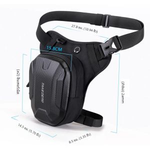 กระเป๋าเดินทางข้างขากันน้ำมอเตอร์ไซค์กระเป๋าหนังคาดเอวคาดเอวสำหรับผู้ชายผู้หญิงกระเป๋าคาดเอวลำลองกีฬากลางแจ้งกระเป๋าคาดเอวสำหรับขี่มอเตอร์ไซค์