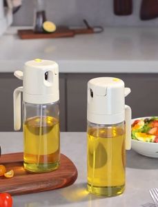 Classy Luxe 2in1 Spray & Pour Dual-use Spray Bottle Household Seasoning Bottle Leak-proof Oil Tank Pot Kitchen Glass Spray Oil Bottle