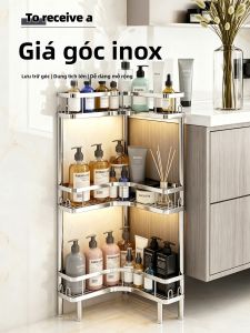 QIMAHUANGZI | Kệ Góc Phòng Tắm Inox
