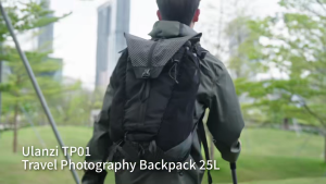 Ulanzi TP01 Travel Photography Backpack 25L with Rain Cover and Removable Padded Camera Insert (B216)