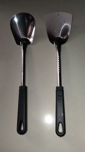 Sandok/Ladle Stainless Set with Plastic Handle 2-in-1