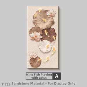 RUIBAHAO | Vintage Nine Fish Entryway Decorative Painting