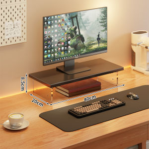 Desktop Monitor Riser and Laptop Stand with Storage