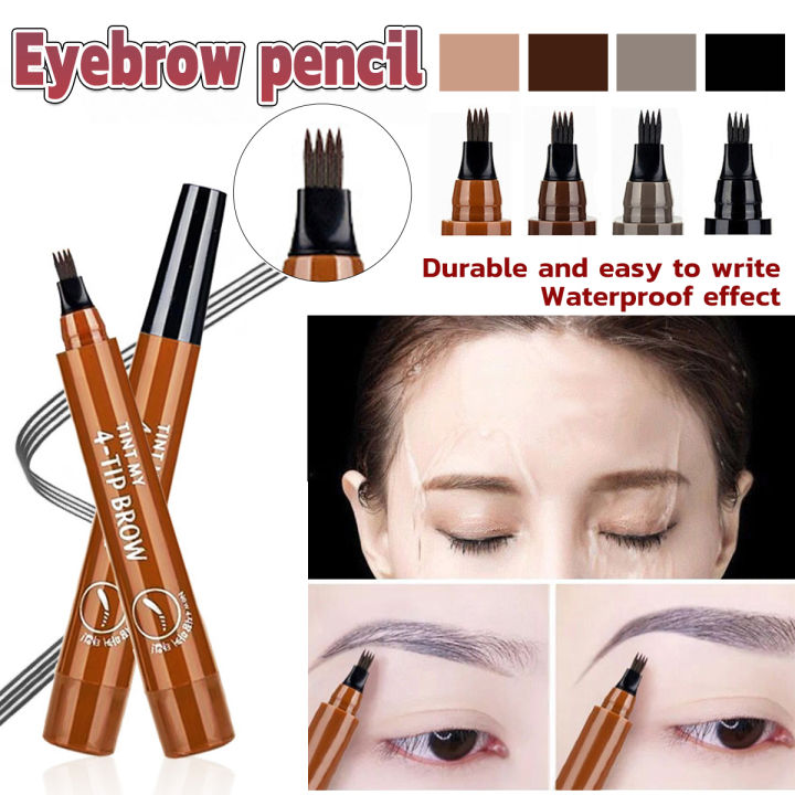 Talao Eyebrow Pencil Long Lasting Waterproof Eyebrow Pencil Liquid Four ...