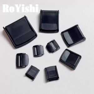 5 Pcs/Pack Cam Buckles Plastic Black Toggle Clip Backpack Straps Webbing 5/8" 3/4" 1" 1-1/4" 1-1/2" 2"