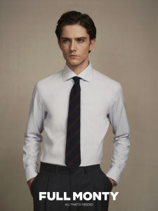 Anti-wrinkle Mens Long Sleeve Oxford Shirt