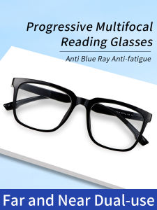 Progressive Multifocal Reading Glasses for MenBlue Light Blocking Presbyopia Eyeglasses Tr90 Frame Lightweight