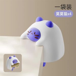 4Pcs Pelindung Sudut Siku Meja Karakter Pengaman Silicone Karet