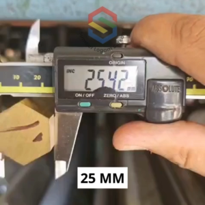 Segi enam 25 mm (1") kuningan hexagonal brass