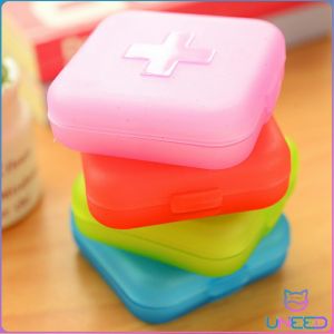 Need. 4 Slot Medicine Box Mini Storage Box Colourful Family First Aid Drug Box Organiser