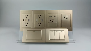 Vollia Wall Switch for Light 220V Push Switch Button on Off 1 2 3 4 Gang 1 2 3 Way Light Switches for Electrical Modern Switch and Outlet Set for Home Power Points Dimmer Switch