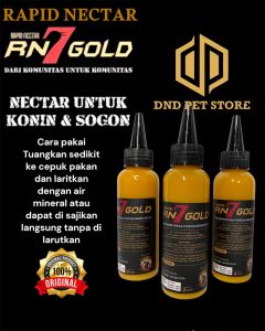 RN7 GOLD NEKTAR PAKAN BURUNG KONIN MENAMBAH STAMINA DAN GACOR