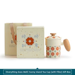 SANXUN | Tea Infuser Ceramic Mug with Lid