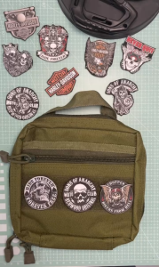 Patch Velcro dán in hình Harley-Davidson ( Hình in công nghệ Decal không có viền Gân ) - Poseidon.est2019
