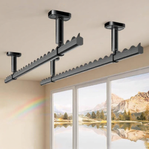 Aluminum Alloy Anti-wind Ceiling Mounted Clothes Drying Pole