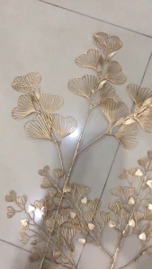 MPBT23 - BT31 Bunga Gold Golden Leaf Golden Flower Artificial Flower Gold Shell Ginkgo