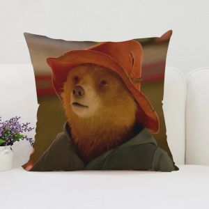 45x45cm  Sofa Decorate Paddington Bear Cushion Set With Double-Sided Printed Pillowcase And Chair Waist Cushion