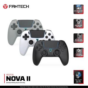 Tay Cầm Chơi Game Không Dây Bluetooth FANTECH NOVA II WGP16 Với Cần Điều Khiển Và Con Quay Hồi Chuyển Có Cảm Biến Hall Dành Cho PS4 SWITCH PC - Bộ Điều Khiển Chơi Game