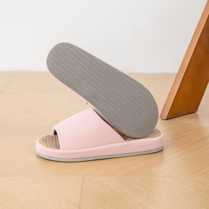 Dép Vải Lanh Mùa Hè 2025 Dép Vải Lanh Nhật Bản Cho Cặp Đôi Dép Lót Sàn Gỗ Trong Nhà Thoáng Khí Chống Trượt Dép Đi Trong Nhà Cho Mọi Mùa