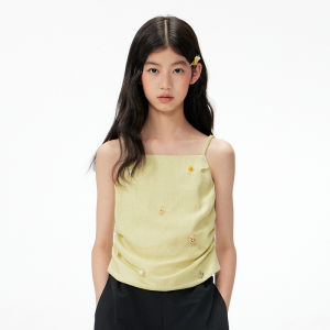 LOVESASAKIDS | Handmade Pearl and Shell Pendant Breathable Light Green Shirt