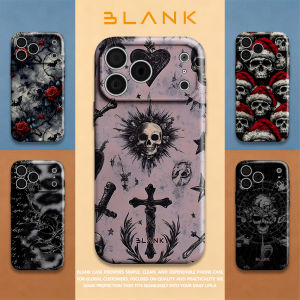 Gothic Pink Skull For iPhone 17 16 15 14 13 12 Pro Max Slim Shockproof Cover for iPhone Air Case Blank