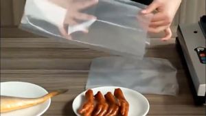 Túi hút chân không thực phẩm một mặt nhám Bộ 1 cuộn túi đựng thực phẩm dạng cuộn tiện lợi dài 500cm đủ kích thước