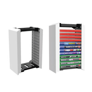 Large Capacity Game Disc Storage Rack Stand for Sony PS5/Xbox/NS Handle Bracket PS5/4 Disc Game Switch Cartridge Box Desktop Organizer