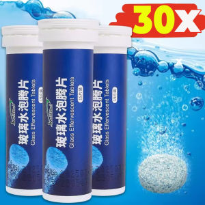 30PCS Car Windshield Cleaner Car Effervescent Tablet Glass Water Solid Cleaner Universal Automobile Accessories Spray Cleaner