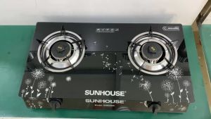 Bếp gas dương kính Sunhouse 2 vùng nấu model SHB3365