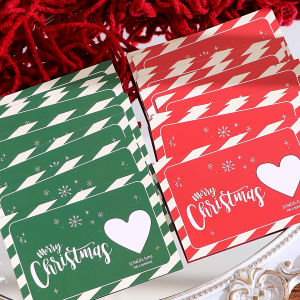 10Pcs/20Pcs Creative Merry Christmas Themed Lucky Scratch-Off Cards Cute Cartoon Christmas Element Surprise Greeting Cards