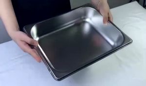 Khay GN 1/2 đựng thực phẩm chất liệu inox cao cấp - Khay Buffet 1/2