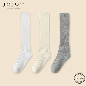 Pure Cotton Long Tube Socks Lightweight Loose Knit Resistant to Pilling for Early Autumn Comfortable Breathable Womens Socks