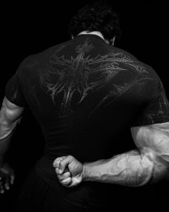 Áo Thun Nam In Họa Tiết Gothic Tối Màu Chất Liệu Nhanh Khô Co Giãn Cao Tay Ngắn Cổ Tròn Thích Hợp Cho Tập Thể Hình Tập Luyện Mùa Hè.