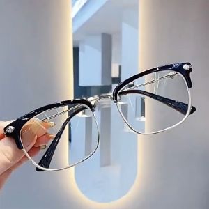 Gọng kính không độ chormehearts nửa gọng trên bản đẹp kính cận Broobelt nhiều màu trang nhã