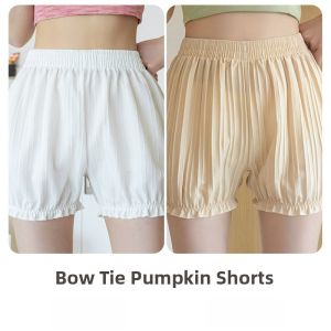 MiiOW | Summer Safety Pants Womens Pumpkin Lace Sleep Pants Casual Home Wear Short Shorts Thin Material Online Exclusive