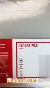 Bìa lá đựng tài liệu A4 Deli F00112 - File lá hở góc ( túi 24 chiếc )