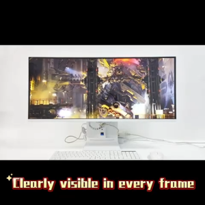 JISHU 2025 | Flat Screen 4K High-Definition | 34 inch  All-in-one computer | WIFI6 | Windows 11 system and MS Office |  Home Office Desktop Complete Set