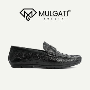 Giày lười nam MULGATI Classic Moccasin vân cá sấu - 105-105