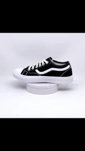 FIURI - NEW ERA - VIRGO 01 37-43 HITAM PUTIH - SEPATU SNEAKERS KANVAS SOL KARET LAKI-LAKI - SEPATU KETS TRENDY PRIA WANITA DEWASA - SEPATU CASUAL KERJA KULIAH SEKOLAH SD SMP SMA BERTALI COWOK CEWEK - MURAH PROMO DISKON BONUS KAOS KAKI