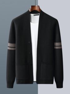 Áo Len Cardigan Nam Dáng Ôm Thời Trang Thu Đông Cao Cấp Thường Ngày Cổ Tròn Tay Dài Chất Lượng Cao Cấp Đa Năng