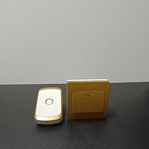 Wireless Door Bell Waterproof  Button Receiver 300m LED Light Home Door Bell Battery Calling Chime