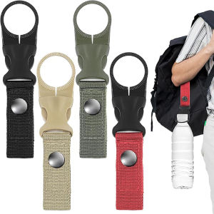 กลางแจ้งยุทธวิธีไนลอนขวดเครื่องดื่มหัวเข็มขัดแบบพกพาสายรัดน้ําแร่เหมาะสําหรับกิจกรรมกลางแจ้ง Travel Daily Use