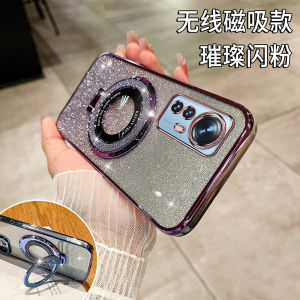 เคสโทรศัพท์ Xiaomi 12 Lite แบบใหม่ ดูดซับแม่เหล็ก 3 มิติ ป้องกันการตกหล่น ดีไซน์เก๋ไก๋ ด้านหลังนิ่ม ด้านในแข็ง