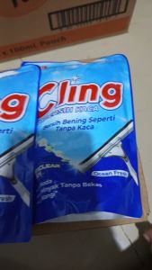 Paket 2 Pouch Cling Pembersih Kaca Serbaguna 400 Ml