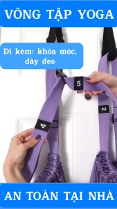 Bộ Võng Tập Yoga Bay Gắn Tường Bổ Trợ Cho Các Bài Tập Yoga Chất Liệu Vải Dù Cao Cấp Đầy Đủ Phụ Kiện