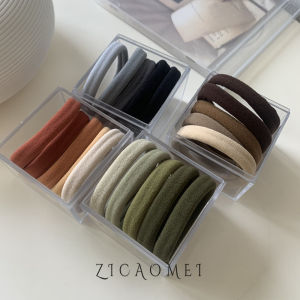 ยางรัดผมผ้าขนหนูสีดําขั้นพื้นฐานสําหรับเครื่องประดับผมสีลึกในฤดูใบไม้ผลิ/ฤดูร้อนพร้อมแถบยางยืดสําหรับสไตล์ญี่ปุ่นและเกาหลี